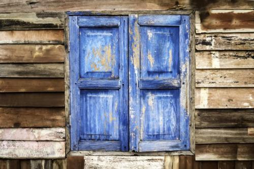 a vela in grecia - blue door